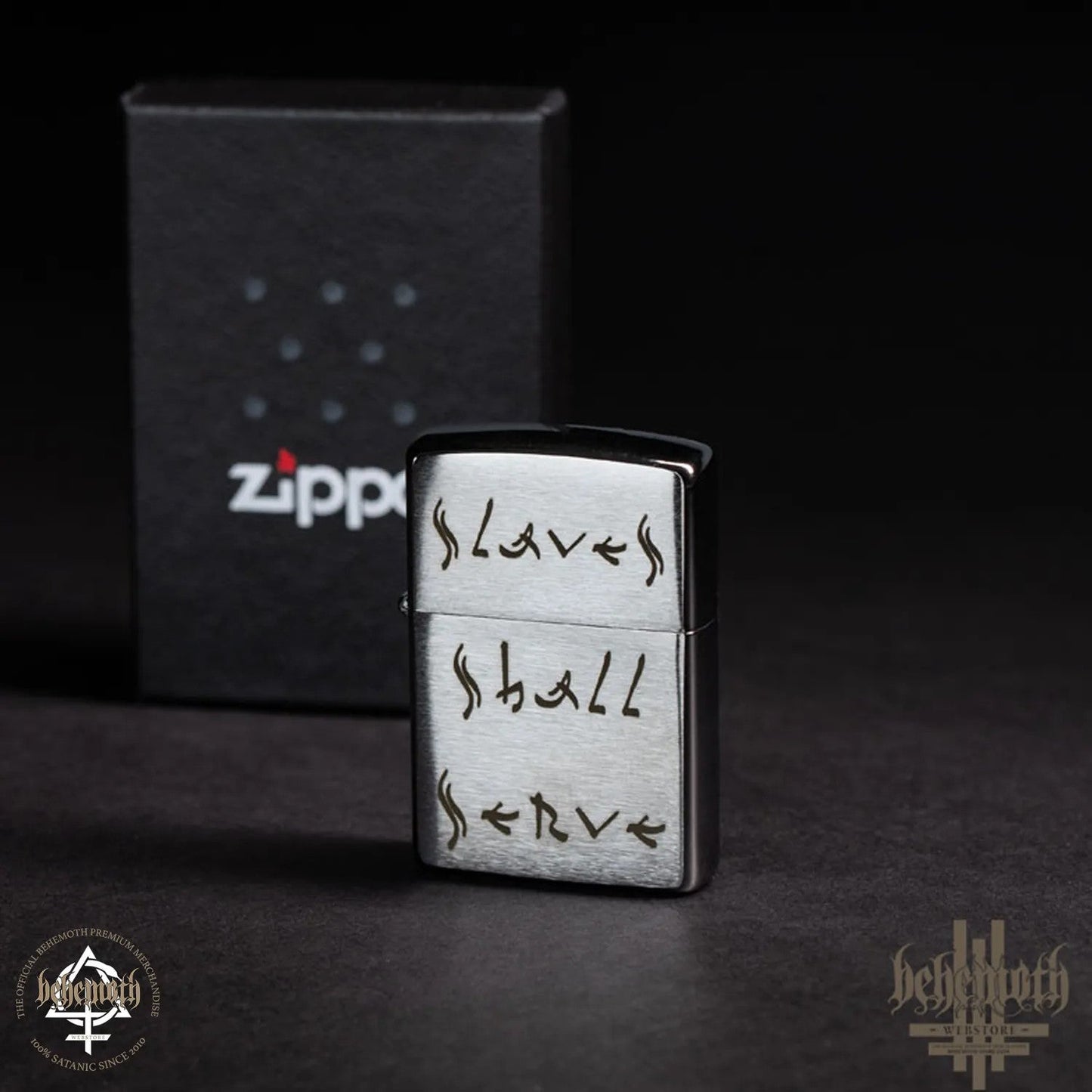 A Behemoth ZIPPO 'Slaves Shall Serve' lighter