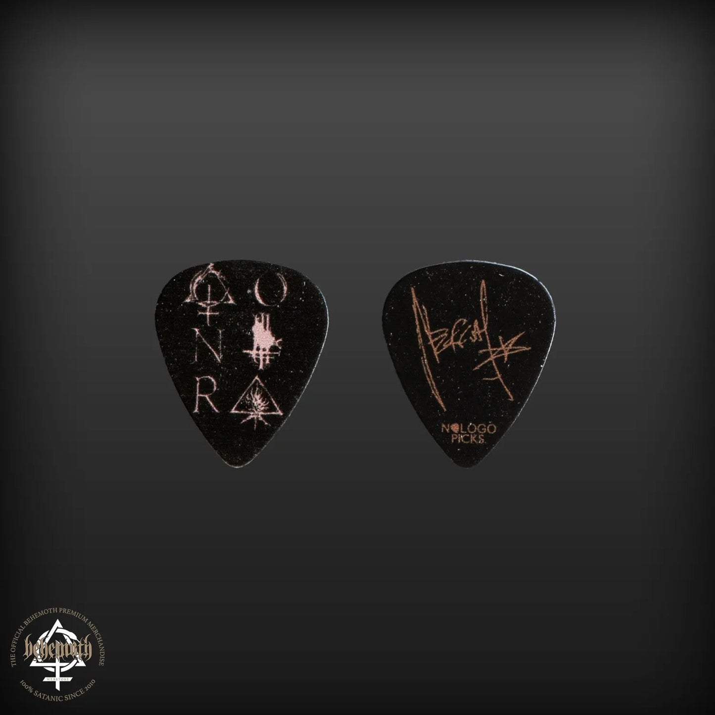 Behemoth 'Contra' black Nergal signature guitar pick