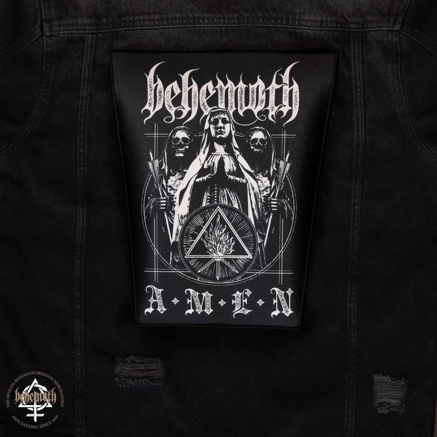 Behemoth 'Amen' iron-on Backpatch