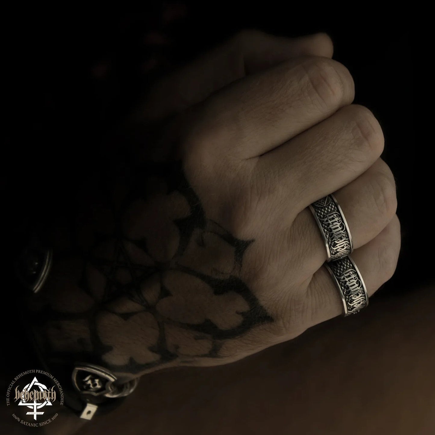 Behemoth 'Contra' Sterling Silver Ring - PREORDER