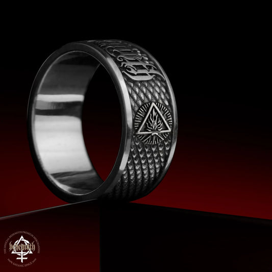 Behemoth 'The Unholy Trinity' Sterling Silver Ring - PREORDER