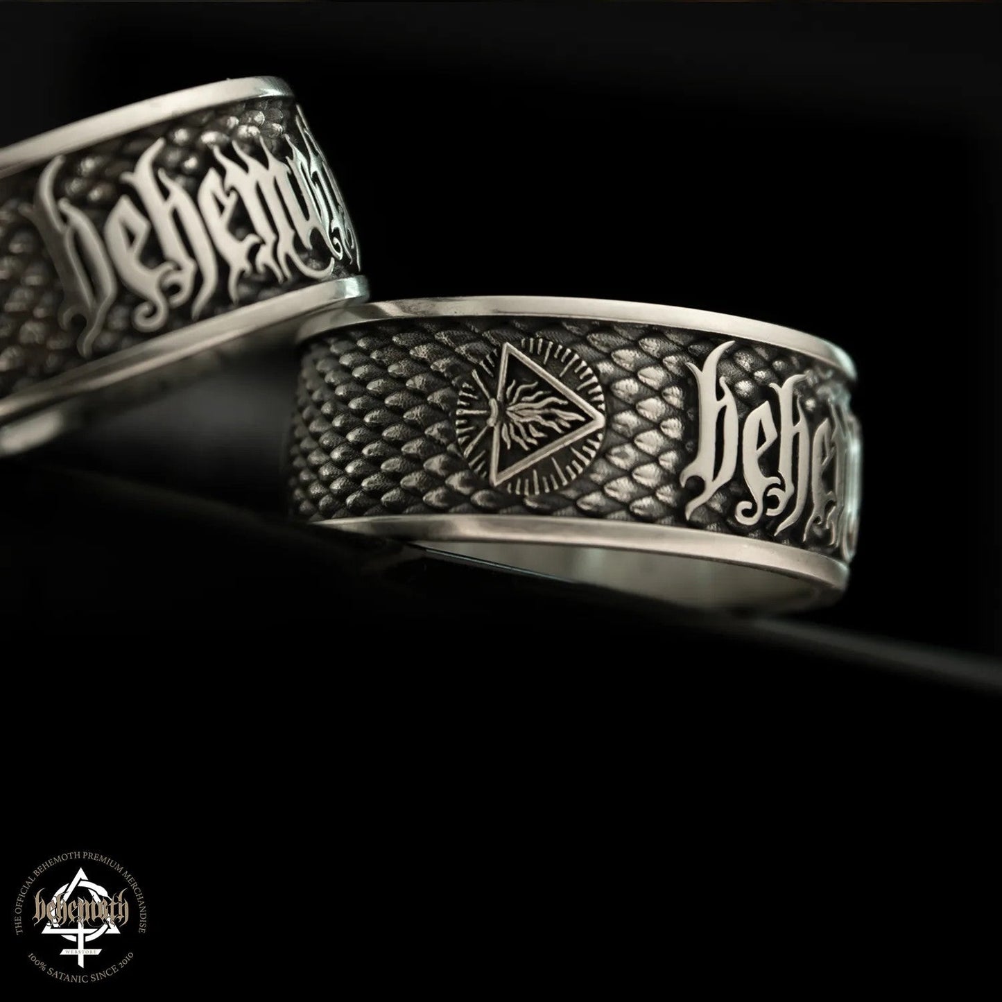 Behemoth 'The Unholy Trinity' Sterling Silver Ring - PREORDER