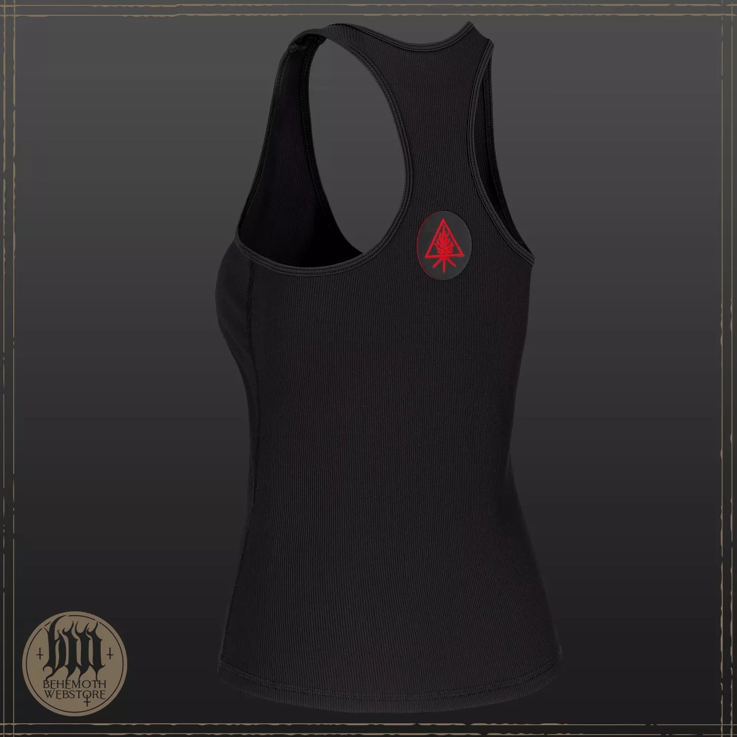 Behemoth 'The Unholy Trinity' women premium sports sleeveless  shirt - ribbed