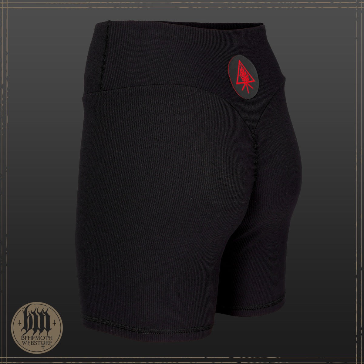 Behemoth 'The Unholy Trinity' Premium Push-Up Shorts - ribbed