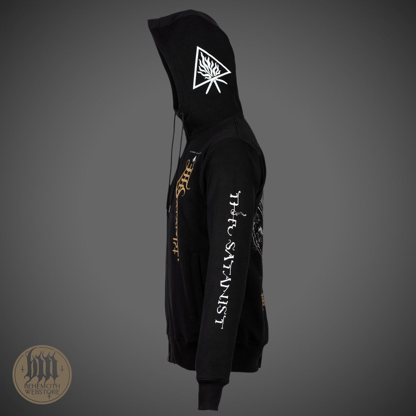 Behemoth 'The Satanist X' hooded sweatshirt with zip